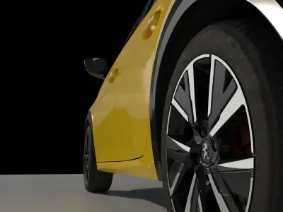 Peugeot 208 GT Line - Scanned Model 3D model