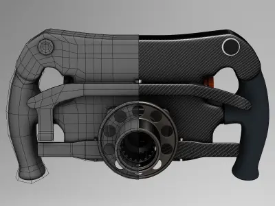 Mercedes W06 Steering wheel Low-poly 3D model