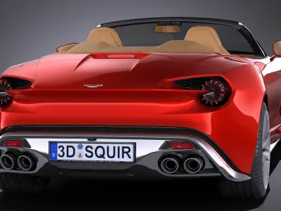 Aston Martin Vanquish Zagato Volante 2017 3D model