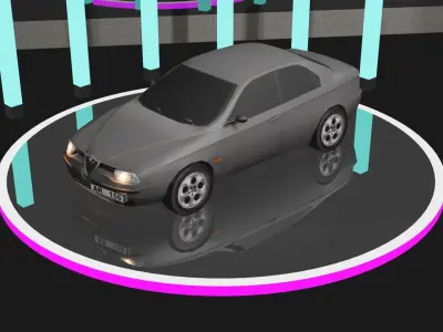 Alfa Romeo 156 Low-poly 3D model