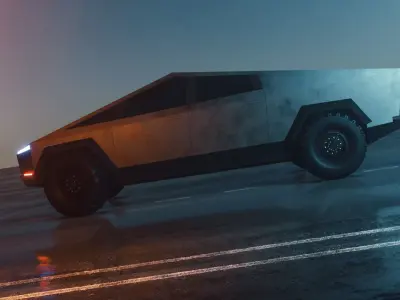 Tesla Cybertruck Low-poly 3D model