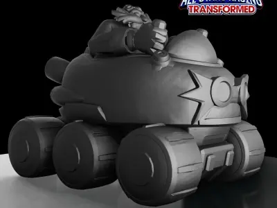 DR EGGMAN - ROBOTNIK - SONIC and ALL-STARS RACING TRANSFORMED 3D print model