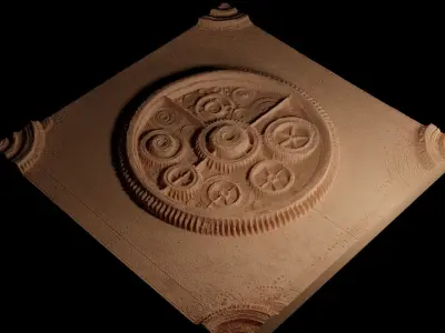 Gear and Cogs CNC 3d Print High Relief Sand Casting 3D print model