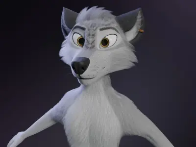 Magnus Anthro Wolf 3D model