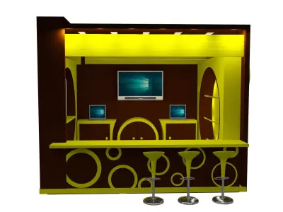 Booth Exhibition Stand a409 3D model