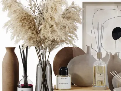 Decorative Set 213 Low-poly 3D model