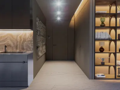 Modern living - A3 3D model
