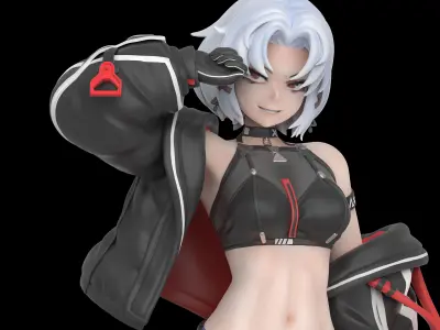 NIKKE-DRAKE  racing villain 3D print model