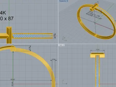 T Shape Bracelet 0505 3D print model
