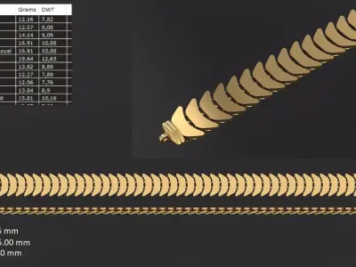 Turkish chain 25 3D print model