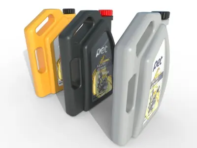 Motor Oil Bottle Model-1A Low-poly 3D model