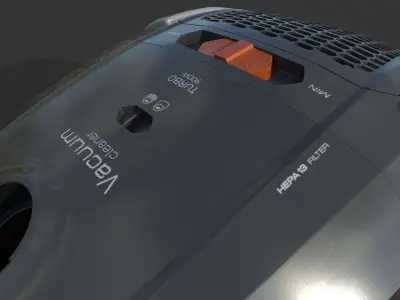 Vacuum Cleaner Low-poly 3D model