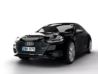 Audi A7 Sportback 2018 55 TFSI Free 3D model