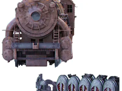 locomotive steam 3D model