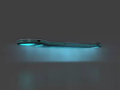 Futuristic Hoverboard 3D model