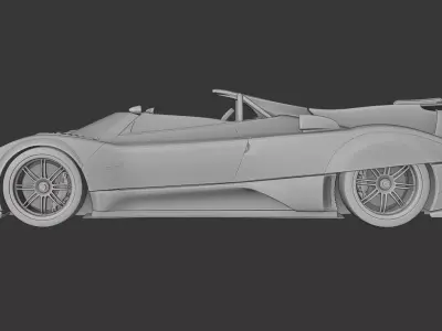 Pagani Zonda Revo Barchetta 3D print model