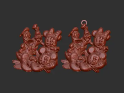 micky friends decor 3D print model