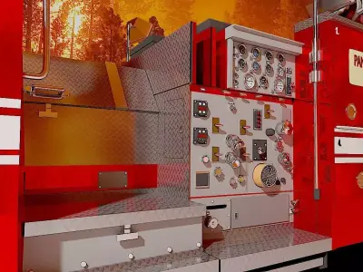 Firetruck M CF 1978 3D model