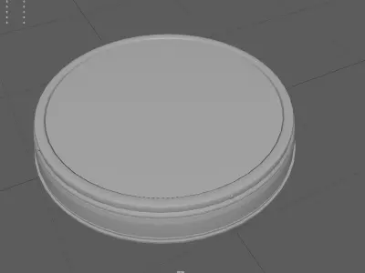 Wall Clock Low-poly 3D model