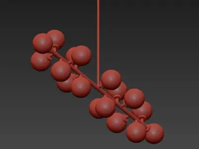 Bubble Stik Cold Chandelier 3D model