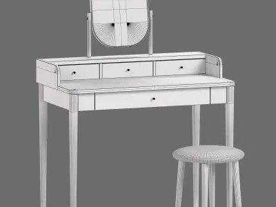 La Redoute Dressing Tables Interieurs Lussan Set 4 3D model