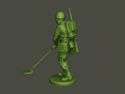 American engineer soldier ww2 Analyzing A9 3D print model