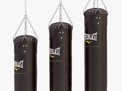 Punching Bag Set 3D model