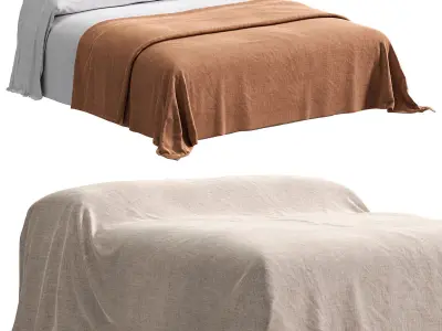 Bed Zara Home 3D model