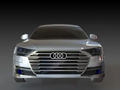 Audi A8 2017 Model 3D model