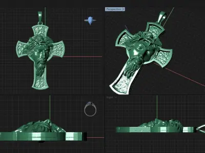 Jusus Pandent 3D print model