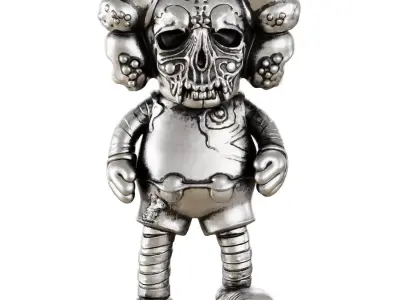 Kaws Pushead figurine 3D model