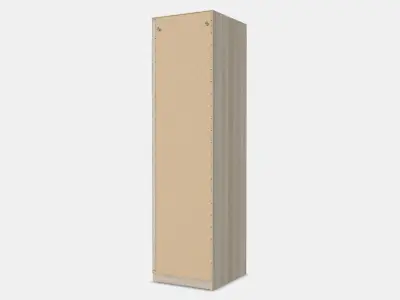 PAX Add-on corner unit with 4 shelves 12 Low-poly 3D model