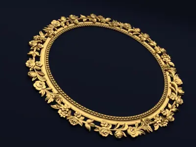 Frame mirror 3D model 08 3D print model