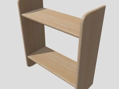 CC0 - Wall Shelf 4 Free low-poly 3D model