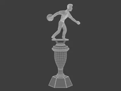 Bowling Trophy 3D model