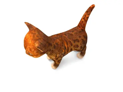 3D Cute car low poly model  Low-poly 3D model