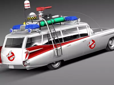 ECTO-1 Ghostbusters 1959 3D model