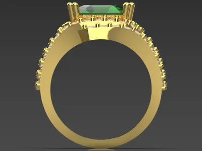 luxury jewelry ring jr00173 3D print model
