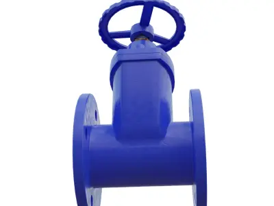 gate valve 3D model shop