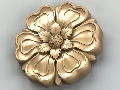 Round rosette 029 3D model