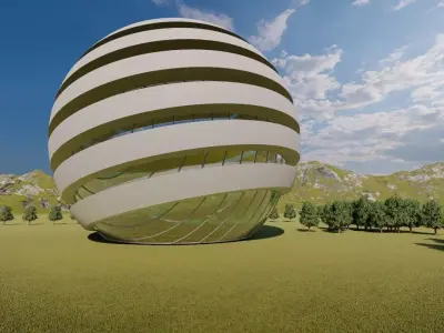 Planetarium building 3d model 3D model