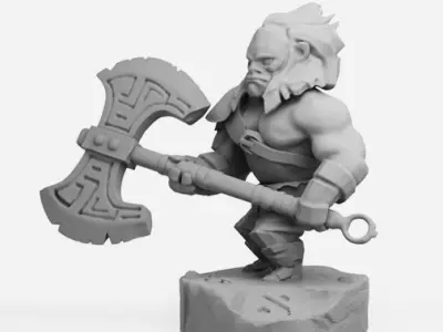 Axe Chibi - DOTA 2 - 3D Print Collection 3D print model