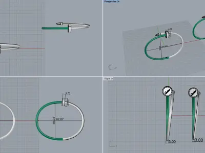 Nail Bracelets 11483 3D print model