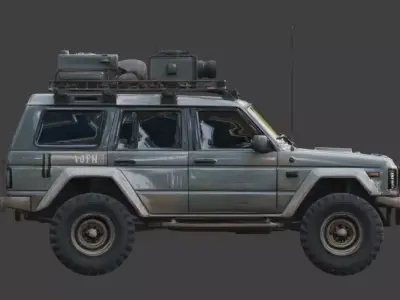 Wasteland Vehicle Collection 3D Model Low-poly 3D model