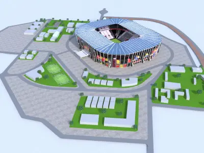 Ras Abu Aboud Stadium Qatar2022 worldcup 3D model