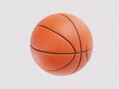 Basketball 3d model Low-poly 3D model purchase