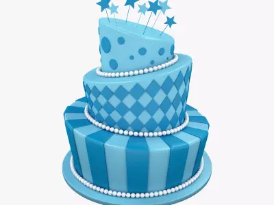 Birthday cake  3D model