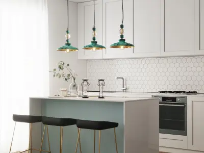 Pendant KVKZ Green brass SKU 5423 Free 3D model