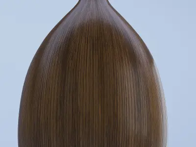 Wooden Vase 3D model