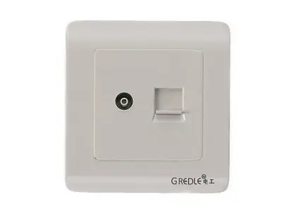 Luxury Wall Socket Interruptor and Charger Power Outlet Set 3D model